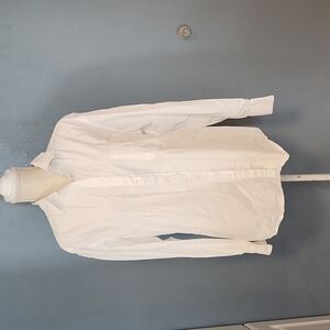 Merona white button-down suit shirt